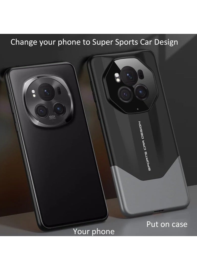 General - Case Compatible with Honor Magic 6 Pro Case, 2 in 1 Frosted Hard PC Shell Ultra-thin Camera Lens Protection Shockproof Protective Cover for Honor Magic6 Pro - Image 1