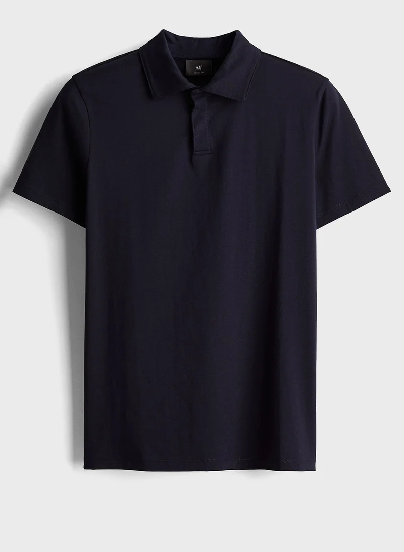 اتش اند ام Muscle Fit Polo T-Shirt