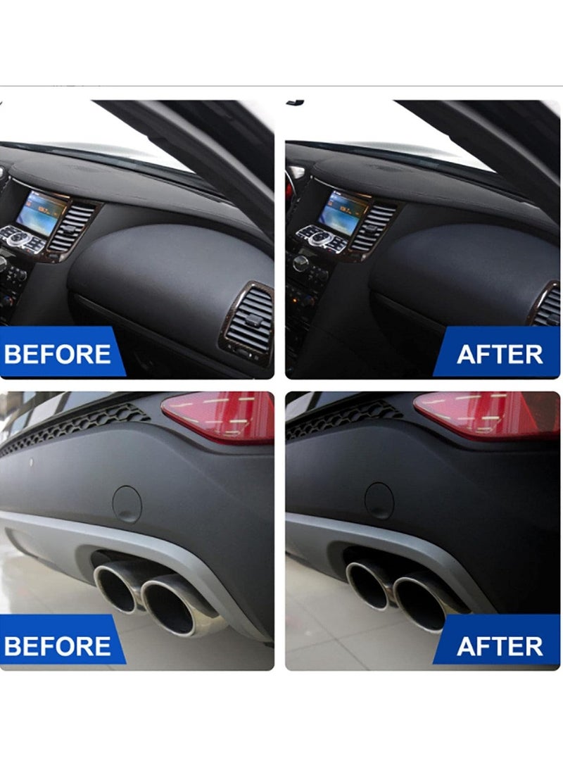 EELHOE عامل تجديد أجزاء البلاستيك المطلية بالذهب لاستعادة مظهر السيارة الخارجي مع إسفنجة - Image 3