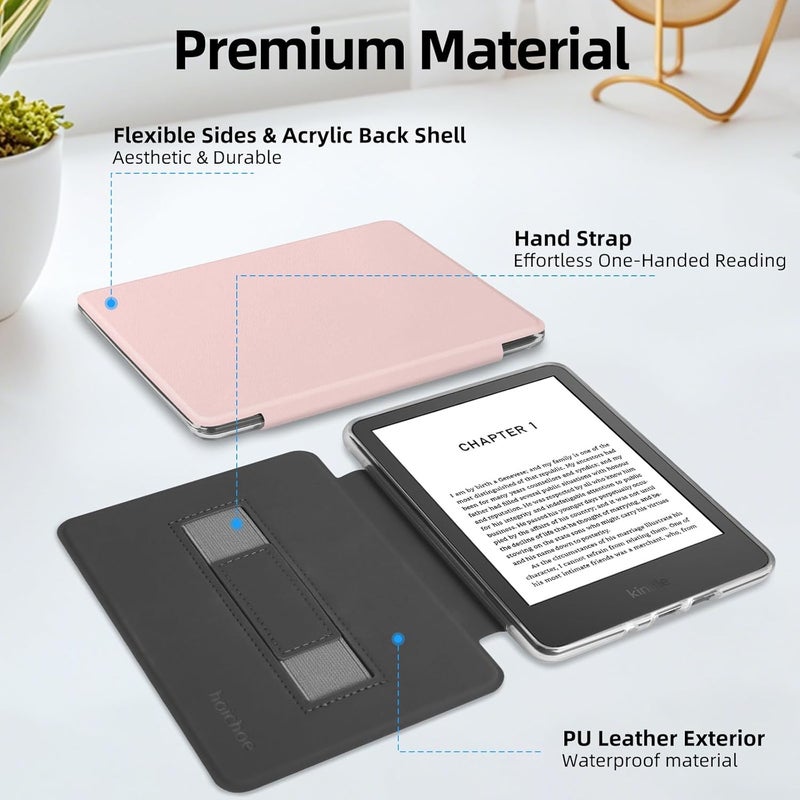 Applicable to 6-inch Kindle protective case (suitable for 2024/2022 11th generation) acrylic handheld, matcha green - Image 4