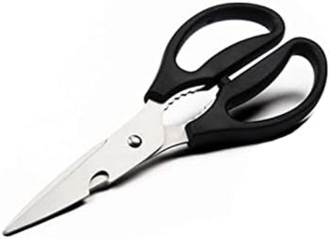 Kitchen Scissors Multifunctional Scissors Cutt Cut Vegetables and Open Bottle Caps Clamp Walnuts Colour: Black - Image 1