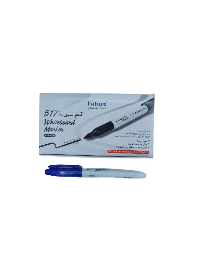 FUTURE - Whiteboard marker blue517 , 1.2mm , 12-pcs - Image 2