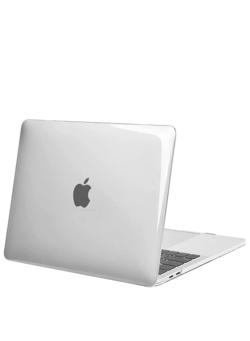 Case Compatible with New MacBook Pro 13 Inch M2 A2338 A2251 M1 A2289 A2159 A1989 A1706 2024 2023 2022-2017 with Touch Bar Plastic Hard Shell Case Cover (Clear) - Image 1
