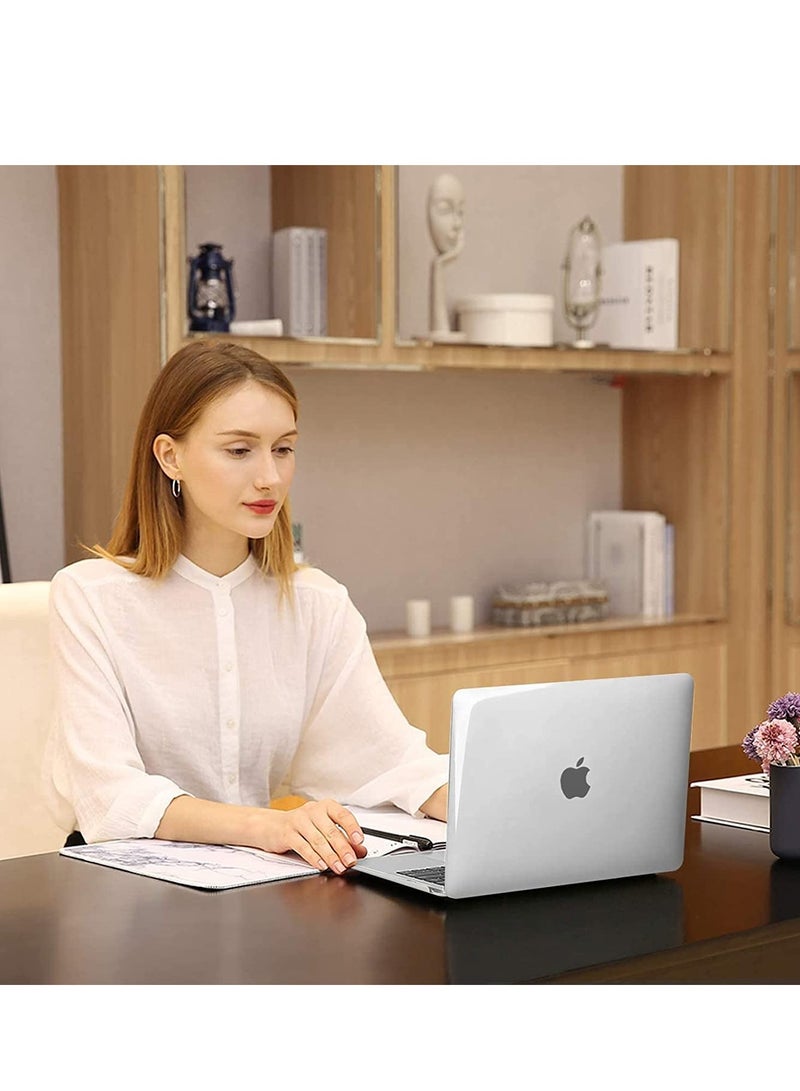 Case Compatible with New MacBook Pro 13 Inch M2 A2338 A2251 M1 A2289 A2159 A1989 A1706 2024 2023 2022-2017 with Touch Bar Plastic Hard Shell Case Cover (Clear) - Image 4