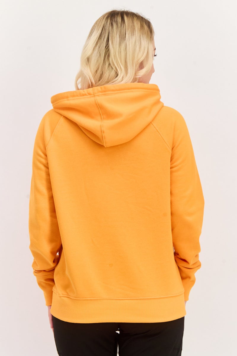 Champion Women Sportswear Fit Long Sleeve Outdoor Sweatshirt, Orange - Image 3