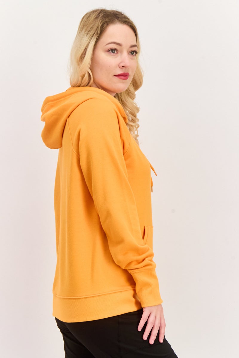 Champion Women Sportswear Fit Long Sleeve Outdoor Sweatshirt, Orange - Image 2