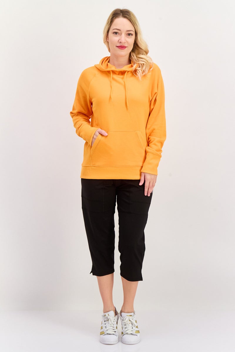 Champion Women Sportswear Fit Long Sleeve Outdoor Sweatshirt, Orange - Image 4