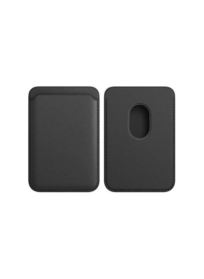 FARROBIZZ Magnetic Leather Wallet Pouch Card ID Holder Compatible for iPhone 12 Mini, iphone12 Pro, iPhone 12 Pro Max (Black) - Image 2