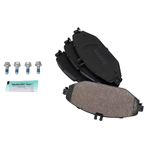 TRQ Front Brake Pads Ceramic Compatible with 2015-2020 Mercedes-Benz C300 2018-2019 E300 - Image 1