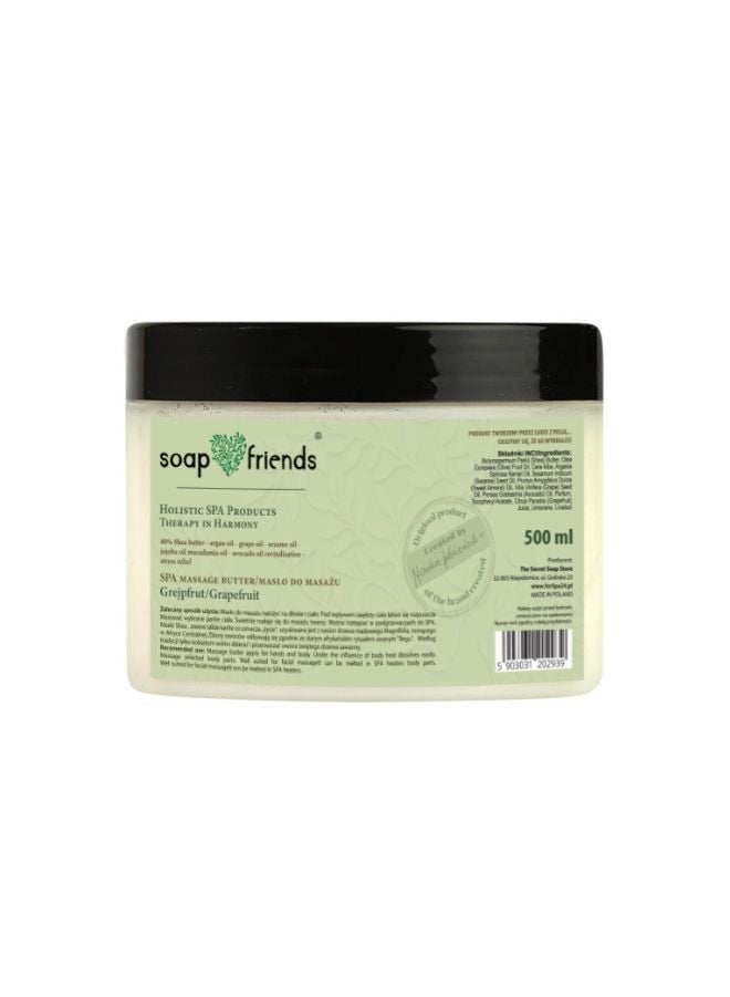 Soap&Friends SPA Massage Butter Grapefruit | 500ml – Refreshing & Rejuvenating Massage Butter