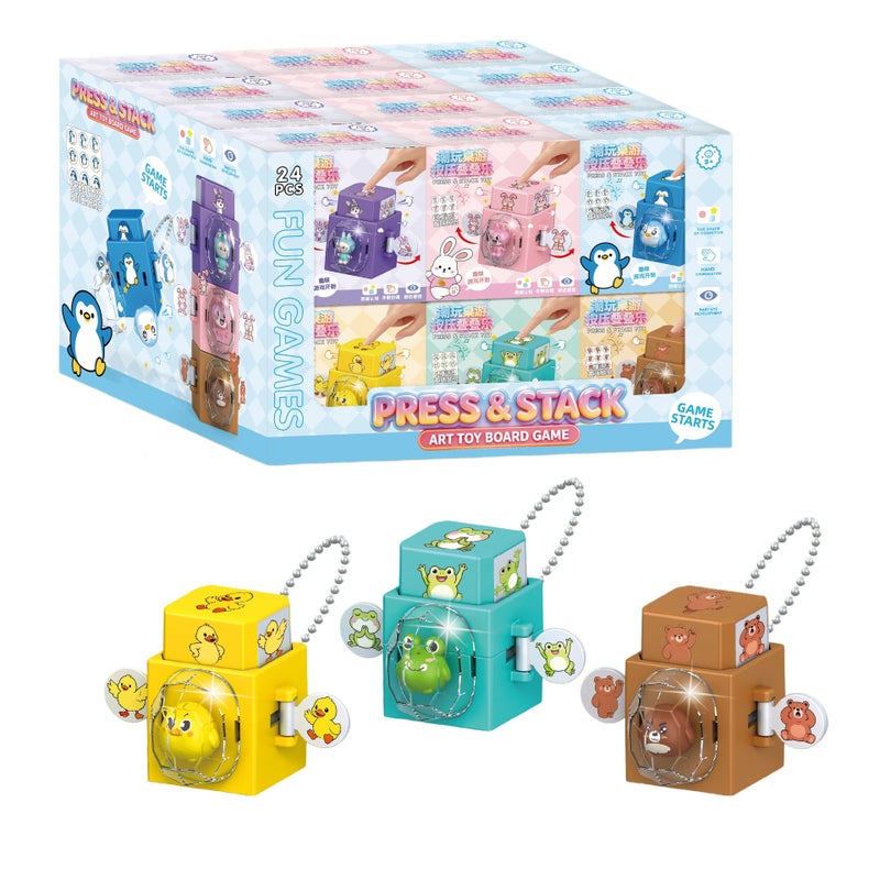 Kids Educational Stacking Blocks Board Game Set - Image 1