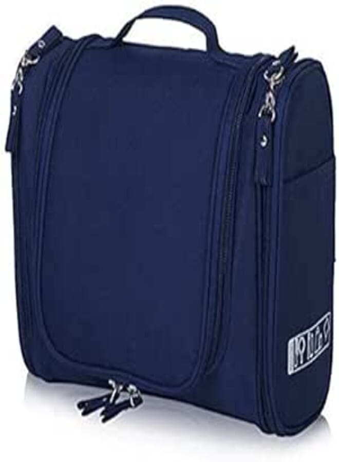 CABLE GALLERY Multipurpose Cosmetic Travel Organizer Bag,Makeup Organizer Bag,Pouch,Toiletry Bag for Man & Women Travel.Pack with Hook, navy blue, Travel Accessories