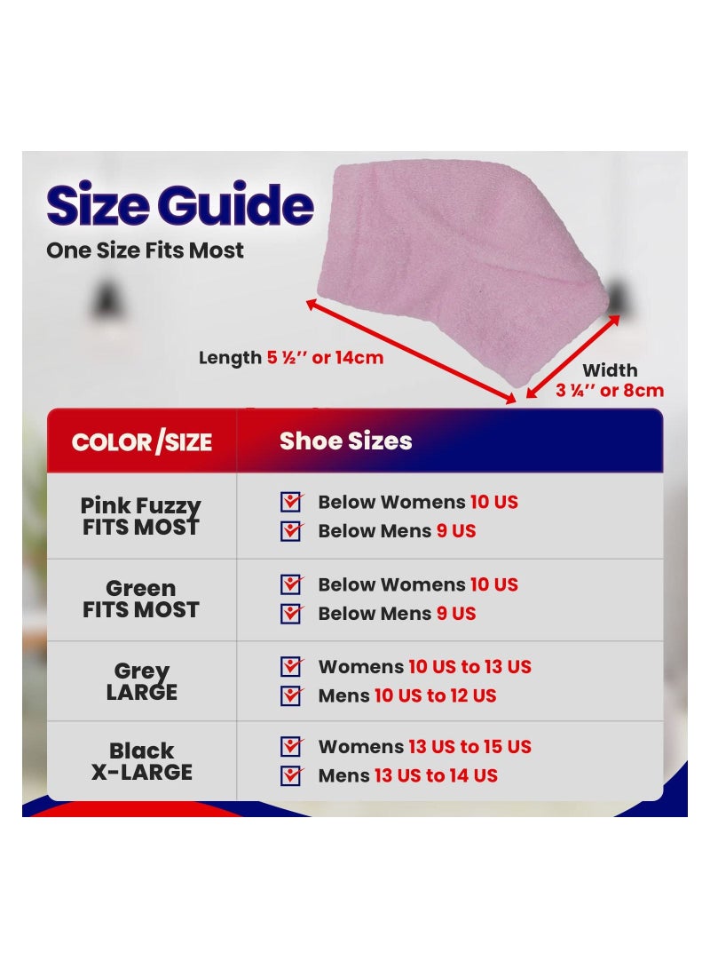 SYOSI Footcare Treatment Socks Moisturizing Socks Cracked Heel Repair Dry Heels Treatment for Rough Feet Moisturizer Silicone Gel Lined Dry Cracked Feet Heel Socks - Image 2