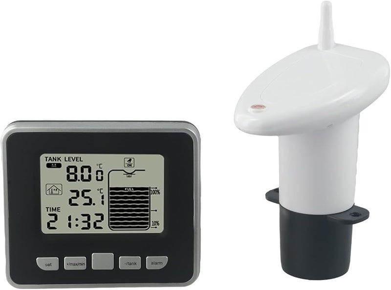 ABS Digital Water Tank Level Monitor with Temperature Gauge and High Low Alarm - Image 3