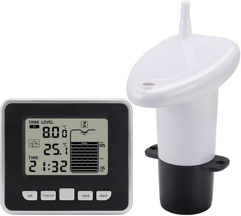 ABS Digital Water Tank Level Monitor with Temperature Gauge and High Low Alarm - Image 2