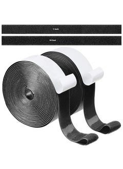 Gopinath Autolink Gopinath Autolink Hook Loop Tape Roll Strips with Heavy Duty Strips Self Adhesive Back Mounting Tape Closeout Nylon Strips Water Tear Resistant for Window 1 Inch16 Foot 