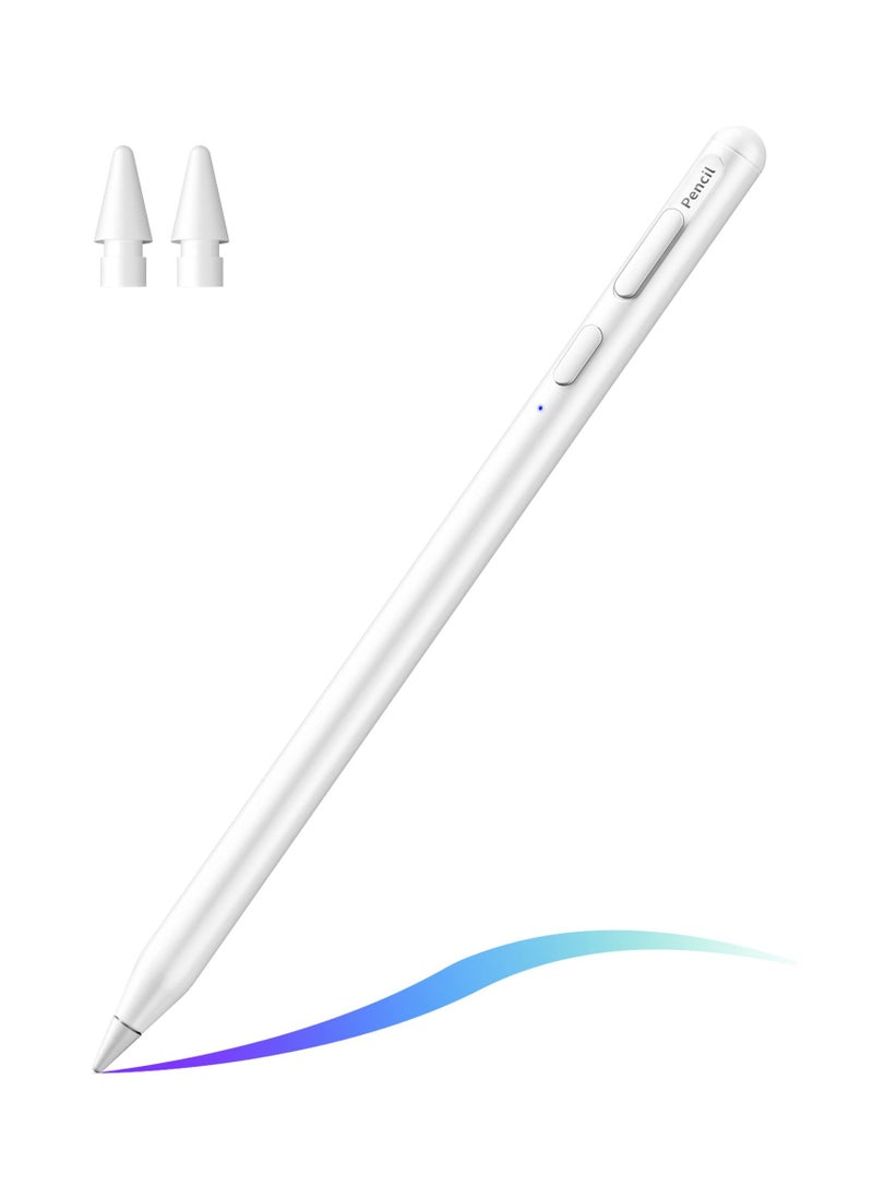 KASTWAVE iPad Pencil, Active iPad Stylus Pen with 10X Fast & Palm Rejection Magnetic Absorption Replacement for Apple Pencil - for iPad 6-10th, Pro 11''/12.9'' 3-6th, Air 3-5th, Mini 5-6th Gen  - Image 1