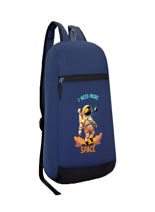 H-HEMES Small Bag Gym Bag Mini Bags for Girls Boys Men Women Daypack Multipurpose Bag 1 Main Compartment with Front Zip Pocket 11L Backpack (Navy Blue1) - Image 4