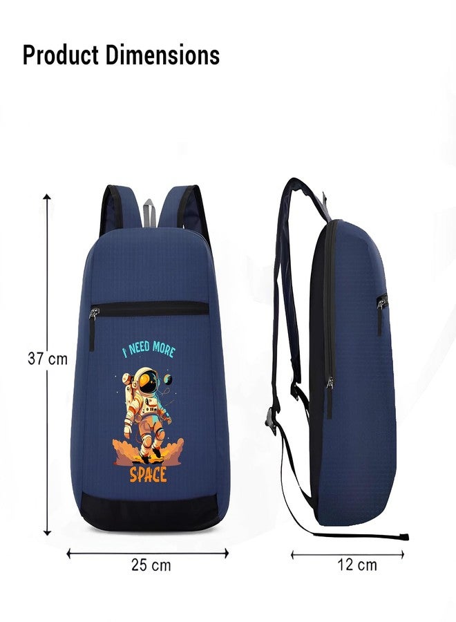 H-HEMES Small Bag Gym Bag Mini Bags for Girls Boys Men Women Daypack Multipurpose Bag 1 Main Compartment with Front Zip Pocket 11L Backpack (Navy Blue1) - Image 2