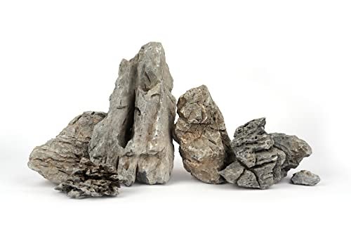 LANDEN Seiryu Stones Natural Rocks (17lbs, 3~11 inches,7-8pcs) for Aquarium, Paludarium, Terrariums, Landscaping Rocks, Aquascaping - Image 3
