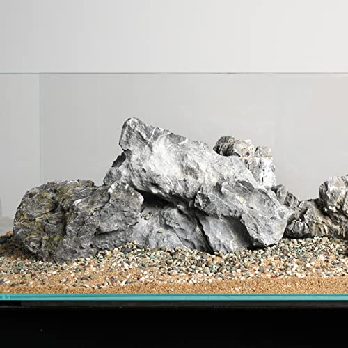 LANDEN Seiryu Stones Natural Rocks (17lbs, 3~11 inches,7-8pcs) for Aquarium, Paludarium, Terrariums, Landscaping Rocks, Aquascaping - Image 4