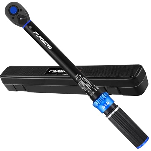 PUIBERS Torque Wrench 38 drive 38 Inch Drive Click Torque Wrench Moto 550 FTLB68678 NmDualDirection Adjustable 72 Tooth Mechanic Wrenches Tools for Bike Motorcycle and Car Repair - Image 1