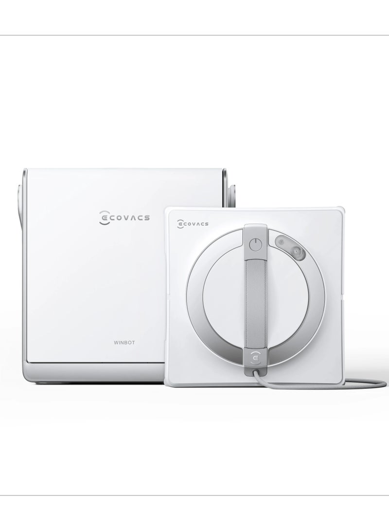 ECOVACS WINBOT W2S PRO Omni Portable Window Cleaning Robot with Multi-Functional Station, Charging While Working, Intelligent Cleaning with Triple Nozzle Water Sprayer, 12-Level Protection 60 ml 96 W WG851-11 - Image 1