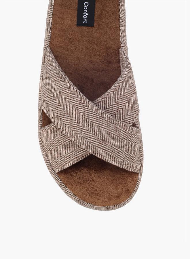 Le Confort Men Cross Strap Bedroom Slippers - Image 3