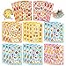 DUJAA 363PCS Cute Food Theme Stickers Including Pizza Bacon Eggs Hot Dogs Buns Fries Burgers Ice Cream Cake Reward Stickers for Classroom Teacher Parents - Image 3