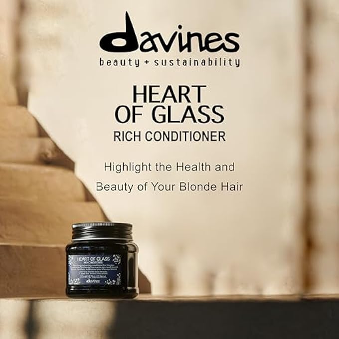Davines HEART OF GLASS RICH CONDITIONER FOR BLONDE CARE, 3.15 OZ. - Image 3