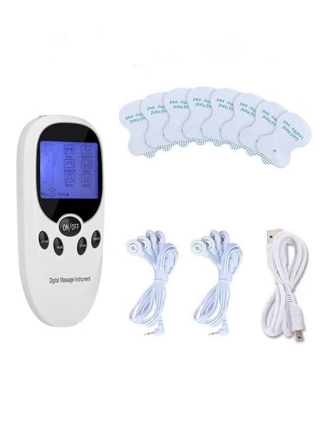 محفز عضلات TENS لعلاج تخفيف الألم قنوات مزدوجة مدلك النبض الإلكترونية للعلاج الرقمي للممثلين - Image 1