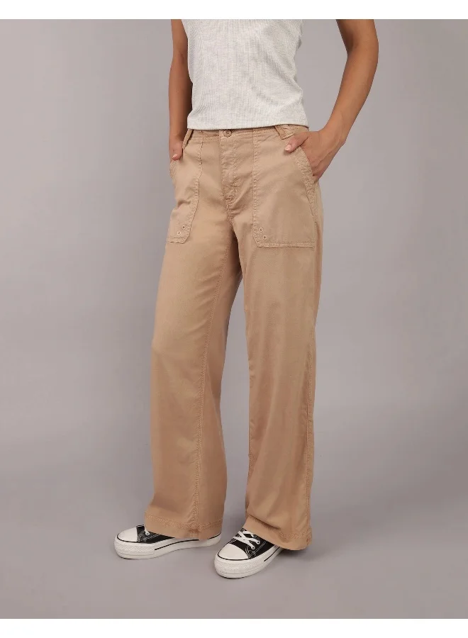 American Eagle Dreamy Drape High-Waisted Baggy Wide-Leg Pants
