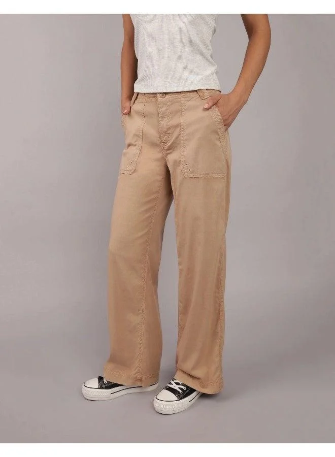 American Eagle Dreamy Drape High-Waisted Baggy Wide-Leg Pants