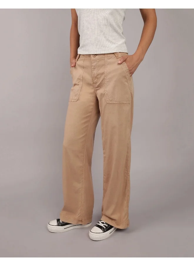 American Eagle Dreamy Drape High-Waisted Baggy Wide-Leg Pants