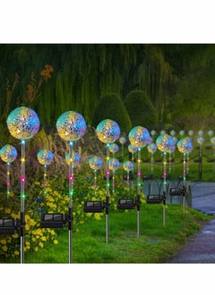 Excefore Solar Lights Outdoor Decorative, 2 PCS 16 LED Dandelion Garden Waterproof String Stake IP65 Colorful for Yard, Lawn, Pathway and Wedding  - Image 4