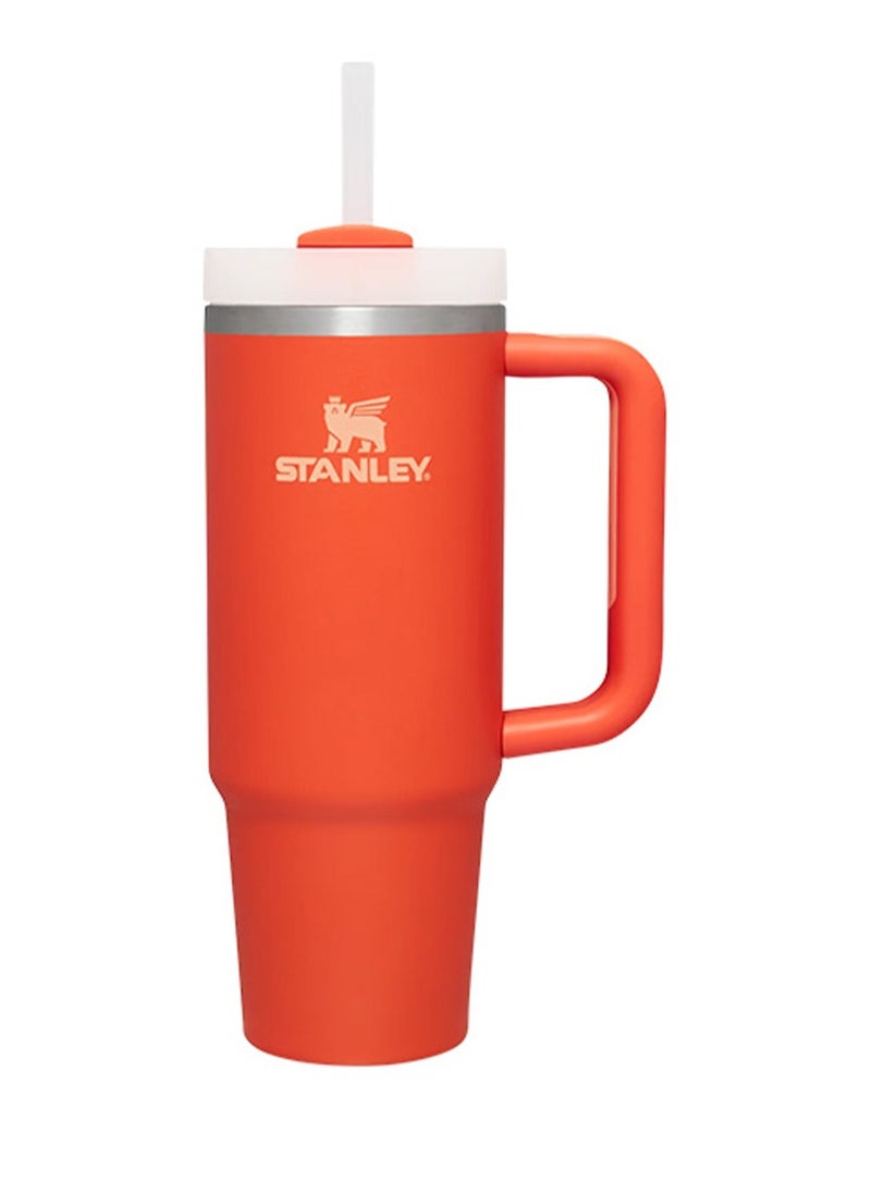 Stanley - Stanley Quencher H2.0 FlowState Tumbler 30OZ ORANGE Stainless Steel Vacuum Insulated with 3-Position Lid and Straw Perfect for Water Iced Tea Coffee On-the-Go Hydration Ideal Gift Stanley Cup - Image 1