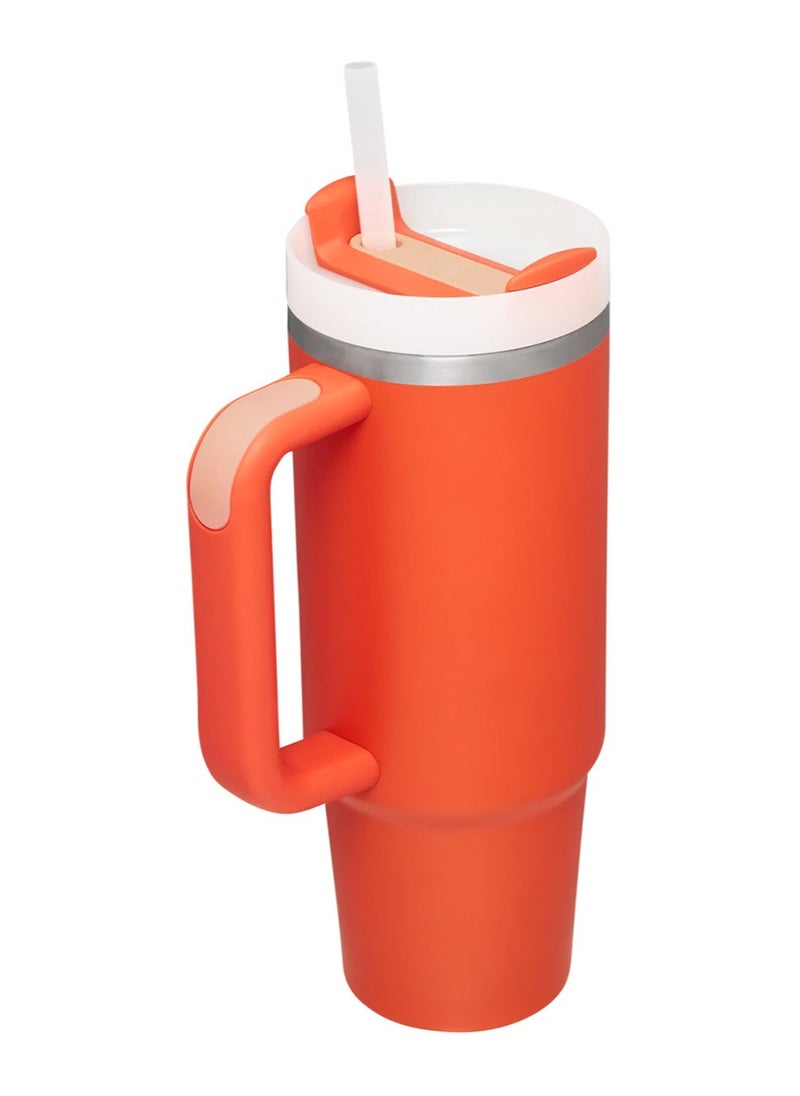 Stanley - Stanley Quencher H2.0 FlowState Tumbler 30OZ ORANGE Stainless Steel Vacuum Insulated with 3-Position Lid and Straw Perfect for Water Iced Tea Coffee On-the-Go Hydration Ideal Gift Stanley Cup - Image 1