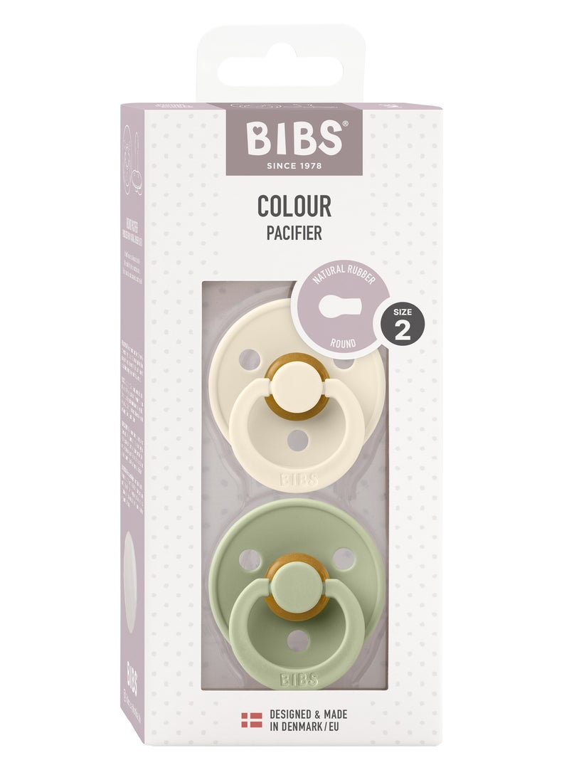 BIBS BIBS Pacifier Colour Round Pack of 2 Size 2 (+6 months)  - Image 1