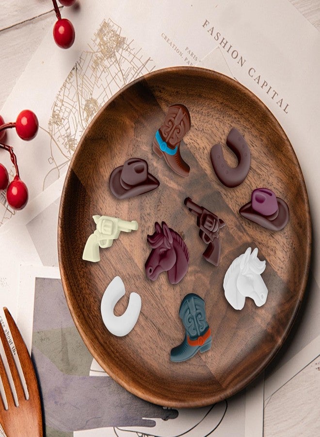 Fuehbur Western Themed Cowboy Candy Silicone Molds 2PCS, Chocolate Jello Moulds with Horse Head Boot Hat Saddle Design, 15 Cavity Ice Mold Pudding Soap Cookie Molds for Cake Desserts Cupcake Making - Image 4