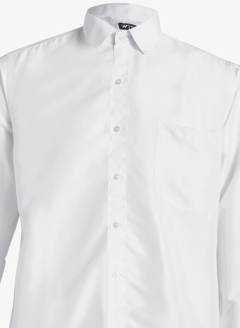 روبرت وود قميص قطني رسمي سادة - Image 3