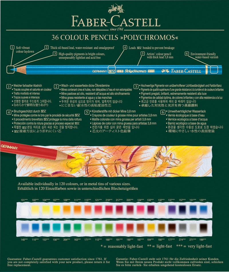 Faber-Castell Polychromos 36 Pencil Studio Set - Image 2