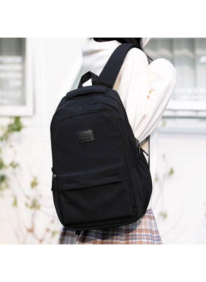 Landcase Backpack For Middle School Girls, High School And College Students, Campus Instagram Couple Backpack, Business Backpack, Laptop Bag 1606 Black - Image 2
