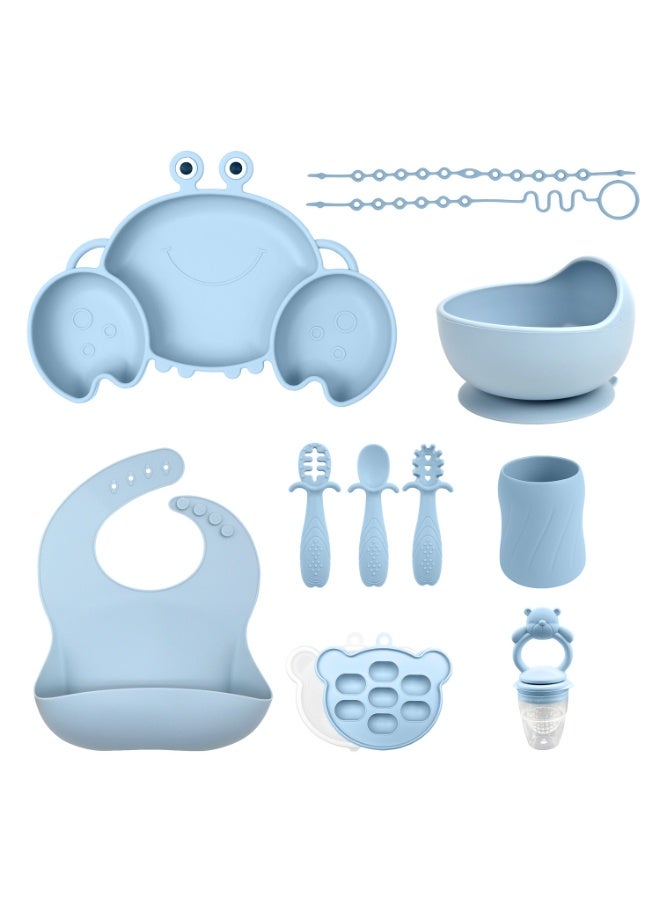 KUYING New Children's Tableware Feeding 11-Piece Set 