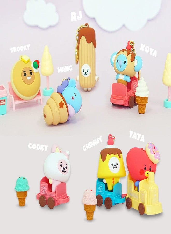 BT21 Dessert Shape Sweetie Figure Keychain Keyring (KOYA) - Image 2