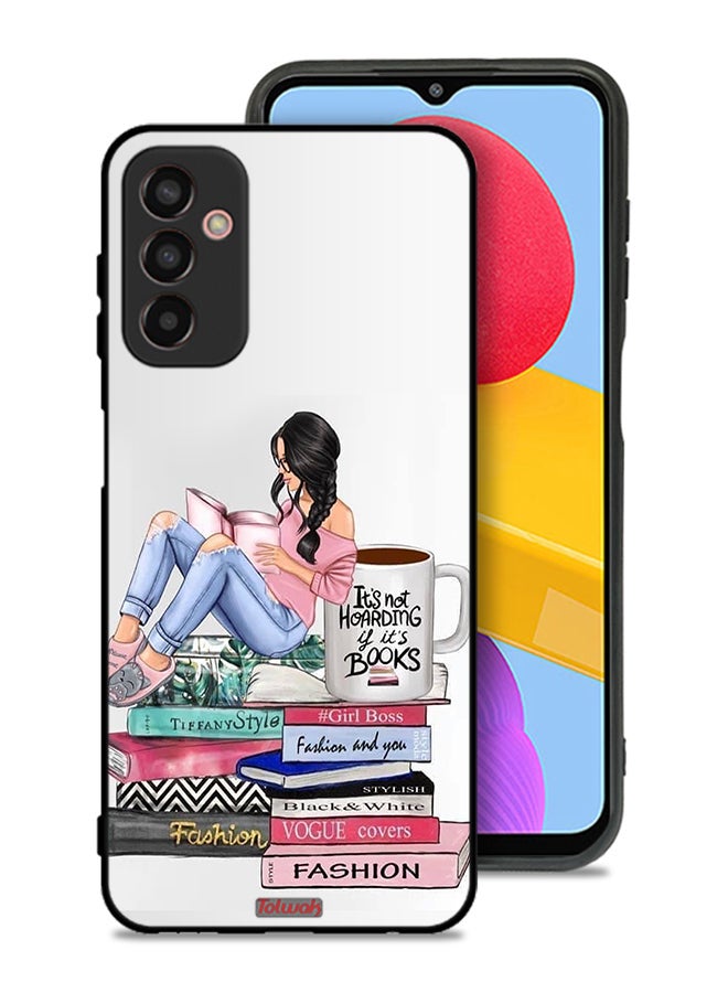Tolwak Samsung Galaxy M13 Protective Case Cover Girl And Fashion Books Art - Image 1