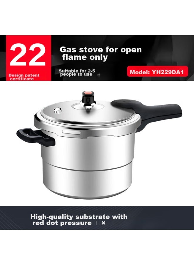 Supor Pressure Cooker, Helper, Aluminum Alloy, 22cm, Large Capacity For Home Use, -proof, High-pressure Cooker, Gas Stove Specific, Yh229da1 - Image 1