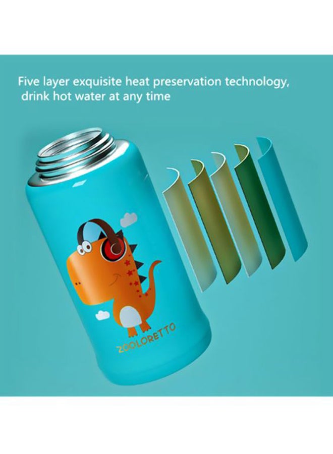 Loquat Kindergarten Portable Straw Bottle Blue/Orange/Black - Image 5