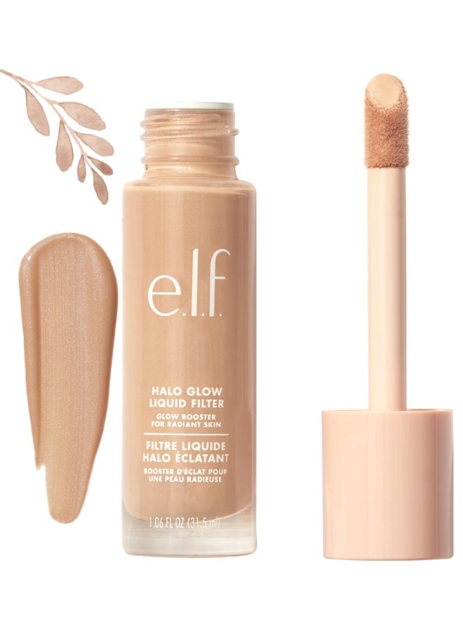 إلف مُعزز البشرة هالو جلو السائل بفلتر - درجة اللون (3 فاتح/متوسط)، 31.5 مل | مكياج سائل مُضيء لبشرة مُشرقة وناعمة | مُعزز بحمض الهيالورونيك - Image 1