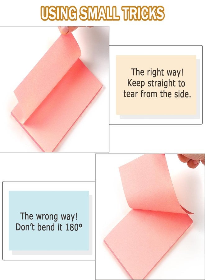 Winner Aura Sticky Notes 3x5 inch Bright Colors Self-Stick Pads 8 Packs 400 Sheets - Image 5