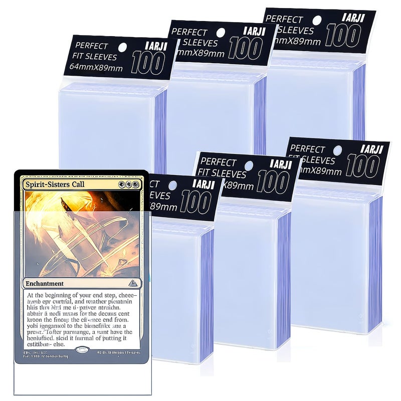 IARJI 600ct Perfect Fit Sleeves, Perfect Fit Card Sleeves, Inner Sleeves MTG, Exact Fits Sleeve for Double-Sleeving, High Clarity Trading Card Sleeve for PKM, TCG, Gaming Cards - Image 1